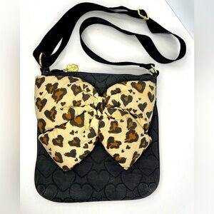 Luv Betsey by Betsey Johnson with Plush Cheetah Bow Crossbody Bag